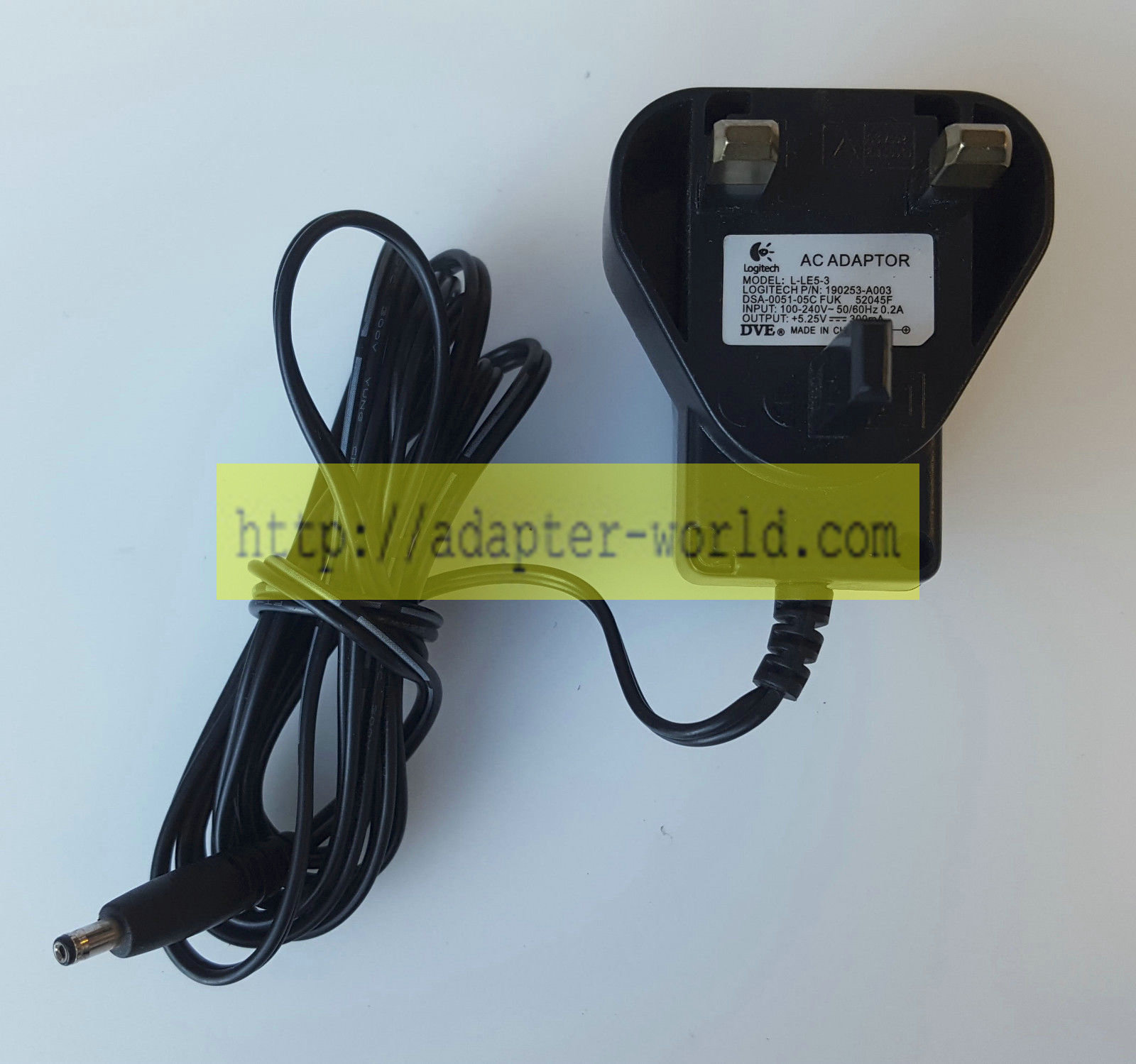 *Brand NEW*LOGITECH 190253-A003 L-LE5-3 5.25V 300mA AC/DC ADAPTER POWER SUPPLY